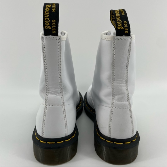 Dr. Martens Women’s 1460 Patent Leather Lace Up Boots White Lucido US 6 - Picture 6 of 10